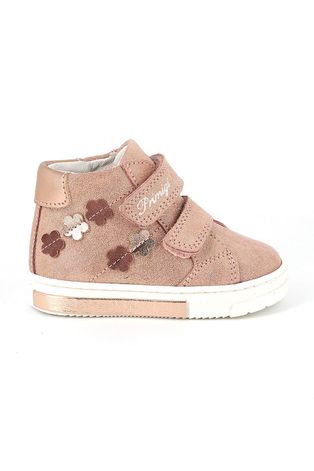 Детски половинки обувки от кожа Primigi в розово
