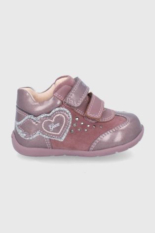 Παιδικά κλειστά παπούτσια Geox χρώμα: μοβ