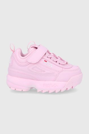 Dětské boty Fila Disruptor E Infants růžová barva