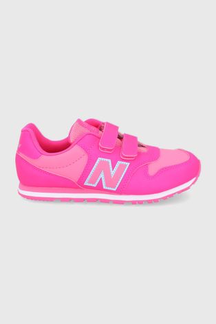 Detské topánky New Balance ružová farba