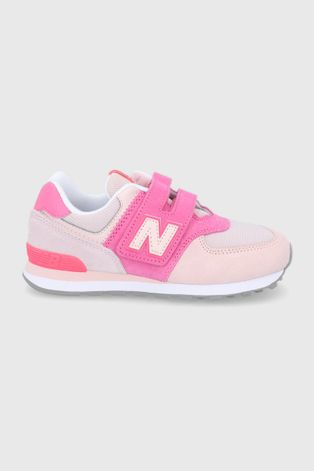 Detské topánky New Balance ružová farba