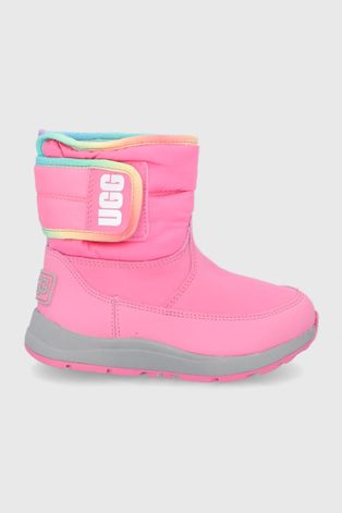 Dětské boty UGG Toty Weather růžová barva