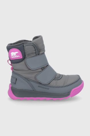 Zimske cipele Sorel Childrens Whitney II Strap WP boja: siva