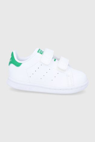 Dětské boty adidas Originals bílá barva
