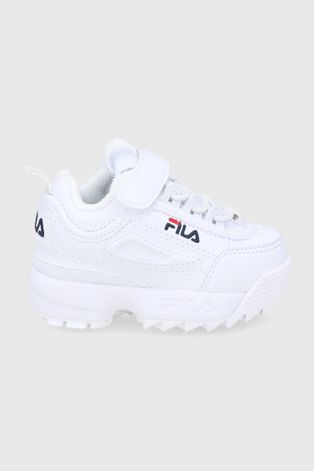 Detské topánky Fila biela farba