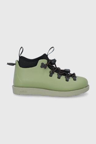 Detské topánky Native zelená farba