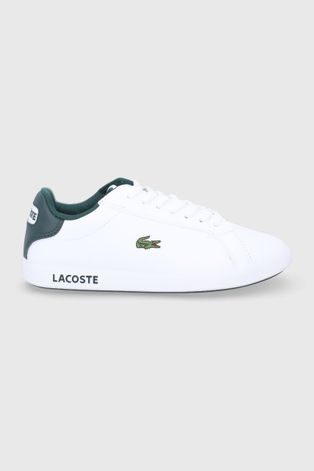 Dětské boty Lacoste bílá barva