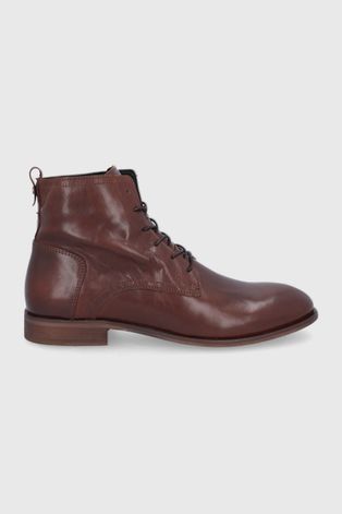 Шкіряні черевики Aldo чоловічі колір коричневий