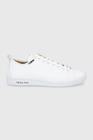 Δερμάτινα παπούτσια PS Paul Smith MIYATA χρώμα: άσπρο