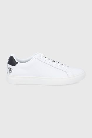 Kožne cipele PS Paul Smith Rex boja: bijela