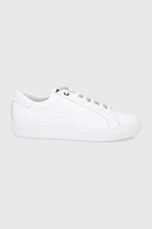 Kožne cipele Paul&Shark boja: bijela
