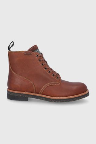 Кожаные ботинки Polo Ralph Lauren мужские цвет коричневый