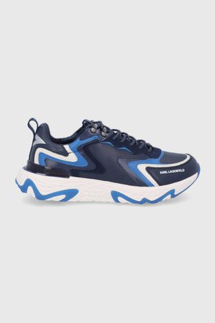 Δερμάτινα παπούτσια Karl Lagerfeld BLAZE χρώμα: ναυτικό μπλε