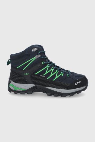 Semišové topánky CMP Rigel Mid Trekking Shoe pánske, tmavomodrá farba