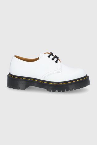 Dr. Martens Pantofi de piele Bex 1461 culoarea alb
