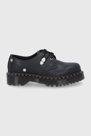 Шкіряні туфлі Dr. Martens колір чорний