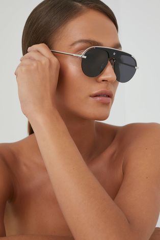 Солнцезащитные очки Dior женские цвет серебрянный