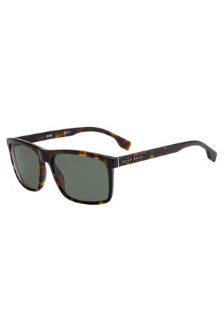 Hugo Boss Okulary przeciwsłoneczne męskie kolor brązowy