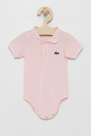 Lacoste Body niemowlęce kolor różowy