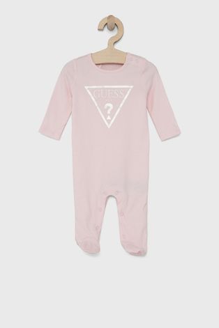 Φόρμες μωρού Guess χρώμα: ροζ
