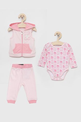 Комплект за бебета Guess в розово