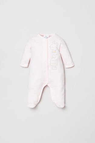 OVS Legginsy niemowlęce kolor różowy