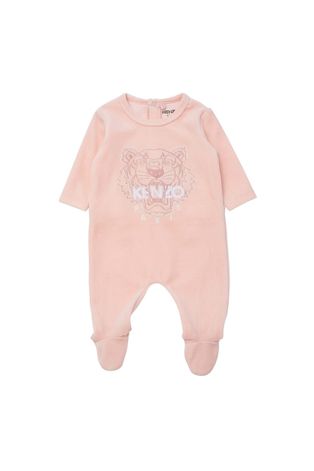 Kenzo Kids Śpioszki niemowlęce kolor różowy