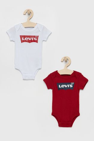 Body pre bábätká Levi's biela farba