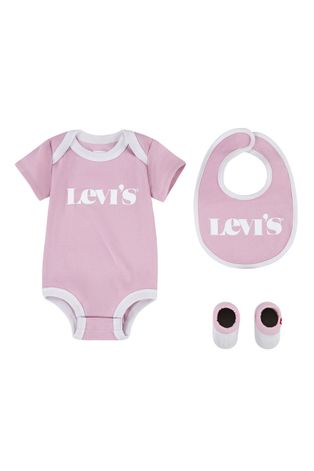 Комплект за бебета Levi's в розово