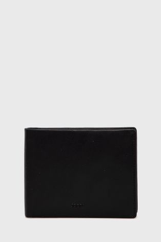 Kožená peněženka Joop! pánská, černá barva