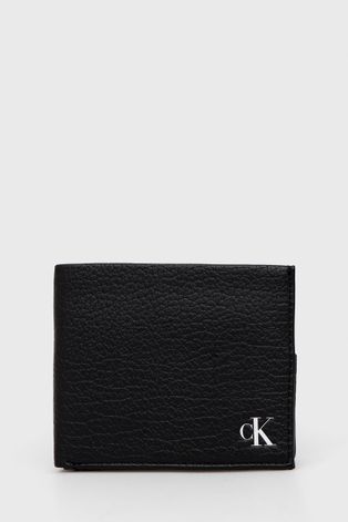 Calvin Klein Jeans Portfel męski kolor czarny
