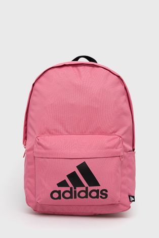 Batoh adidas dámský, růžová barva, velký, s potiskem