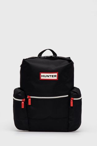 Hunter Plecak damski kolor czarny duży gładki
