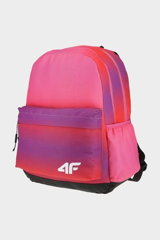 Dětský batoh 4F růžová barva, velký, vzorovaný