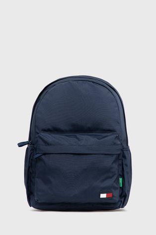 Дитячий рюкзак Tommy Hilfiger колір синій великий гладкий