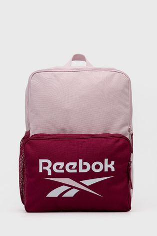 Reebok Plecak kolor różowy duży z nadrukiem