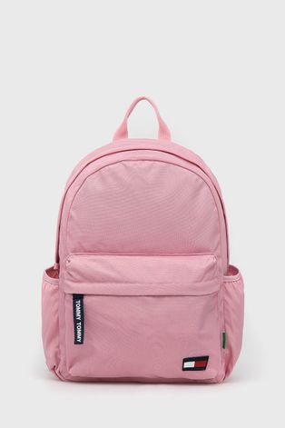 Рюкзак Tommy Hilfiger колір рожевий великий гладкий