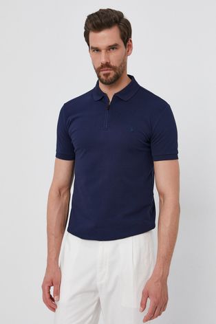 Polo tričko Polo Ralph Lauren pánské, tmavomodrá barva, hladké