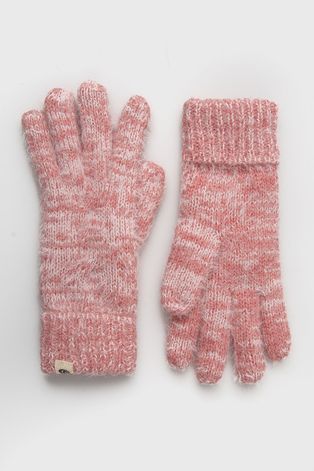 Rukavice s primjesom vune Rip Curl za žene, boja: ružičasta