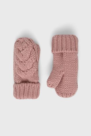 Παιδικά γάντια GAP χρώμα: ροζ