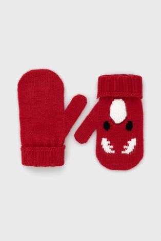 Παιδικά γάντια United Colors of Benetton χρώμα: κόκκινο