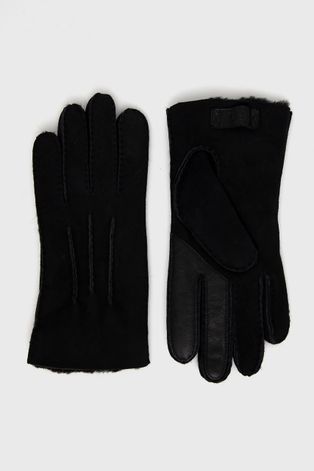 Велурени ръкавици UGG мъжки в черно