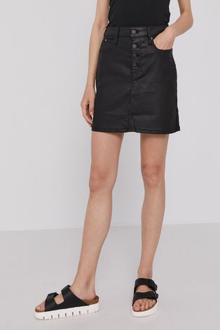Calvin Klein Jeans Spódnica kolor czarny mini prosta