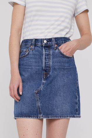 Levi's Spódnica jeansowa mini prosta
