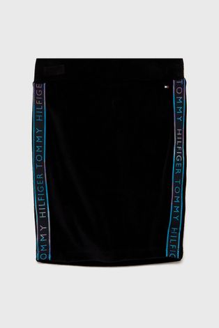 Tommy Hilfiger Spódnica dziecięca kolor czarny mini prosta