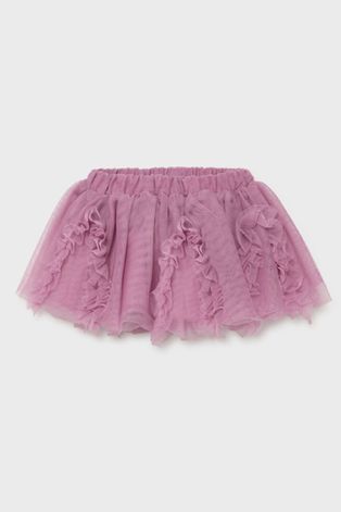 Dětská sukně Mayoral růžová barva, mini, áčková