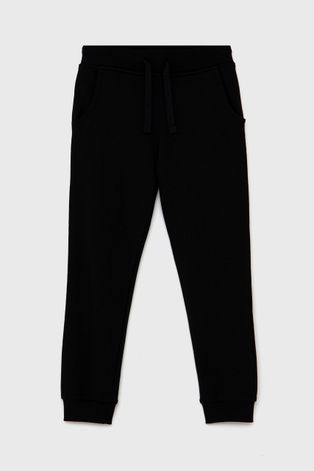 Детски панталон Guess в черно с изчистен дизайн