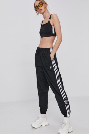 Adidas Originals Pantaloni femei, culoarea negru