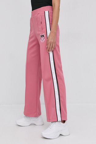 Pinko Spodnie damskie kolor różowy