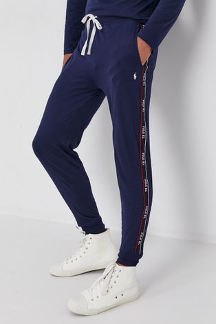 Polo Ralph Lauren Spodnie męskie kolor granatowy z nadrukiem